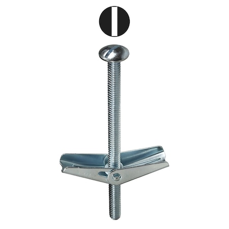 Dottie Toggle Bolt, 6" L, Carbon Steel, 50 PK TB366